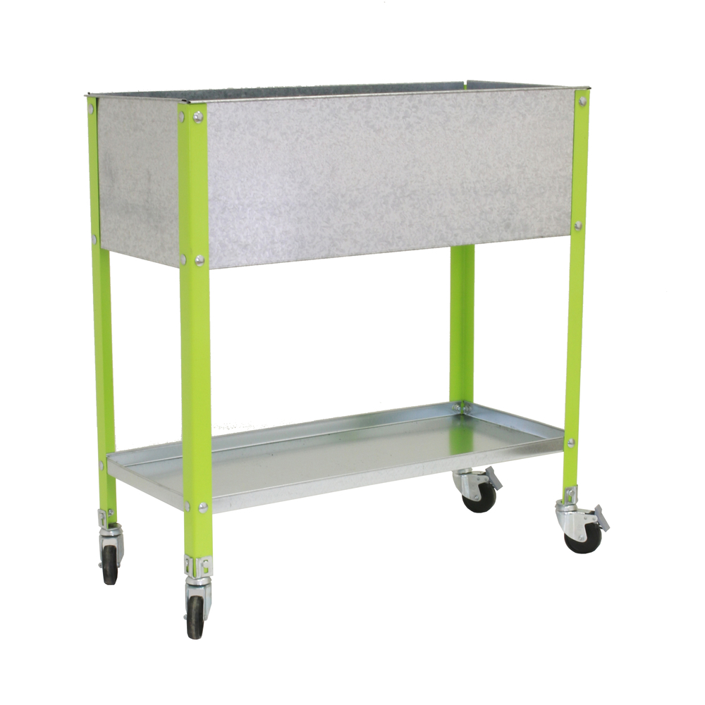 Jardinière mobile extérieure - 925x900x600 - 2 niveaux Vert - SIMON RACK - 8435104987322