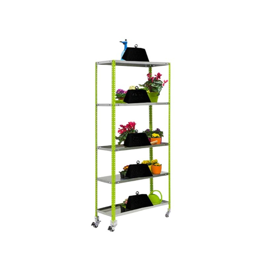 Étagère mobile de jardin - 1875x900x300 - 5 niveaux Vert - SIMON RACK - 8435104987513
