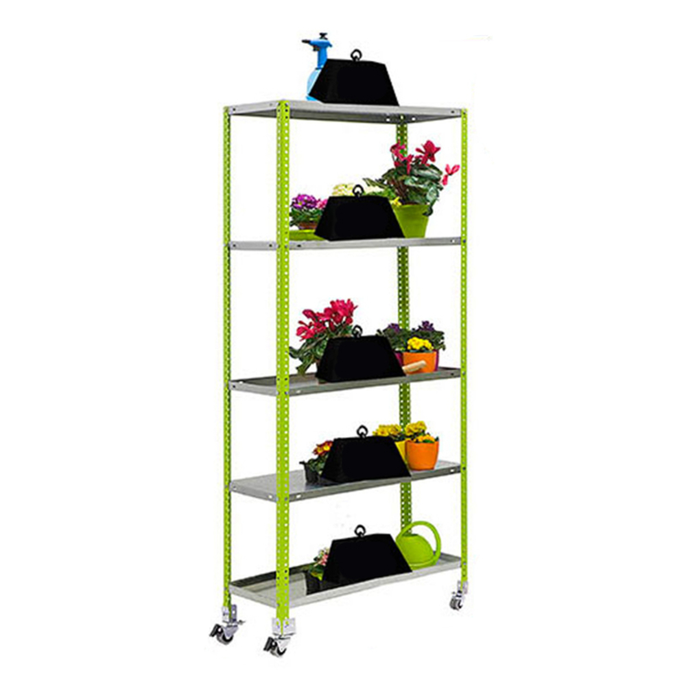 Étagère mobile de jardin - 1875x900x400 - 5 niveaux Vert - SIMON RACK - 8435104987520