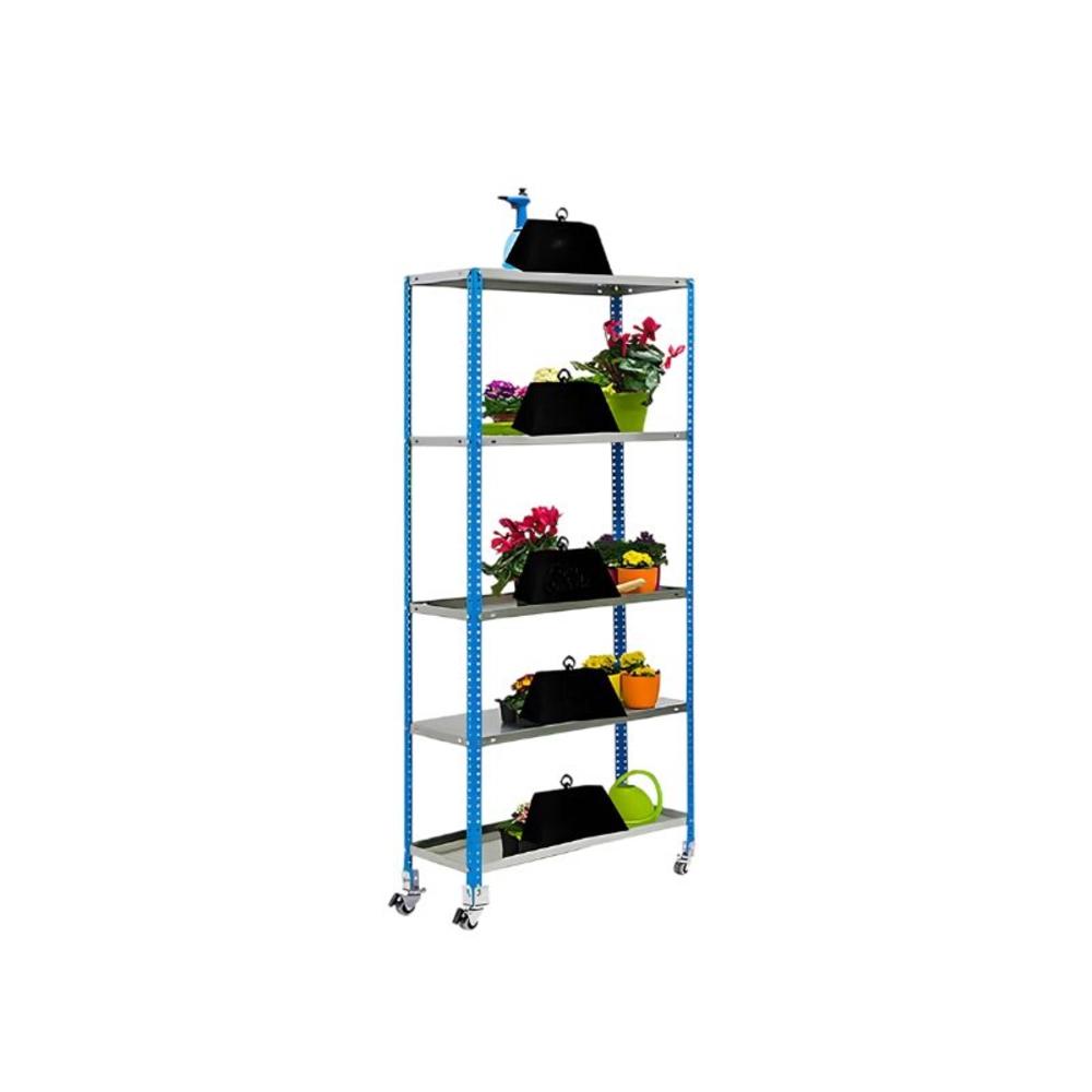 Étagère mobile de jardin - 1875x900x300 - 5 niveaux Bleu - SIMON RACK - 8435104987575
