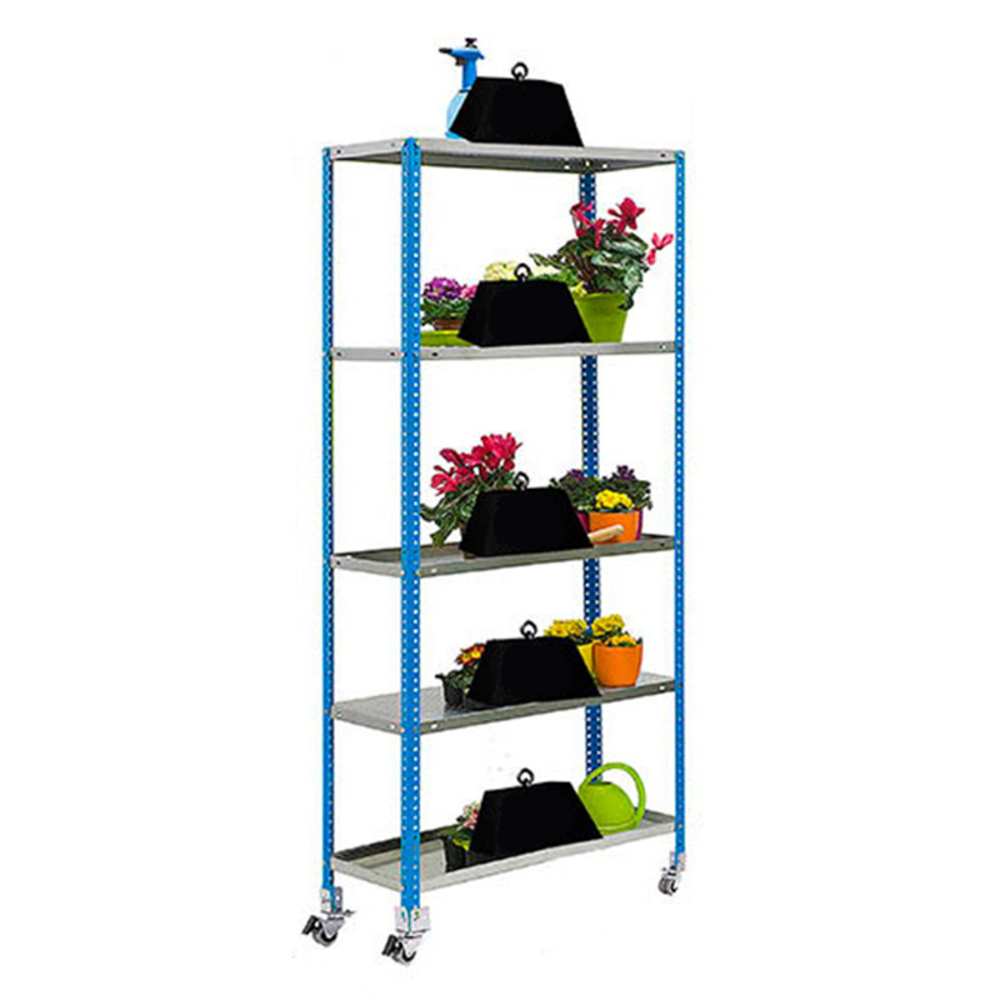 Étagère mobile de jardin - 1875x900x400 - 5 niveaux Bleu - SIMON RACK - 8435104987582