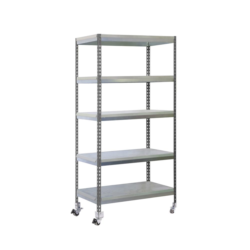 Étagère mobile de jardin - 2115x1000x600 - 5 niveaux Gris - SIMON RACK - 8435104988169