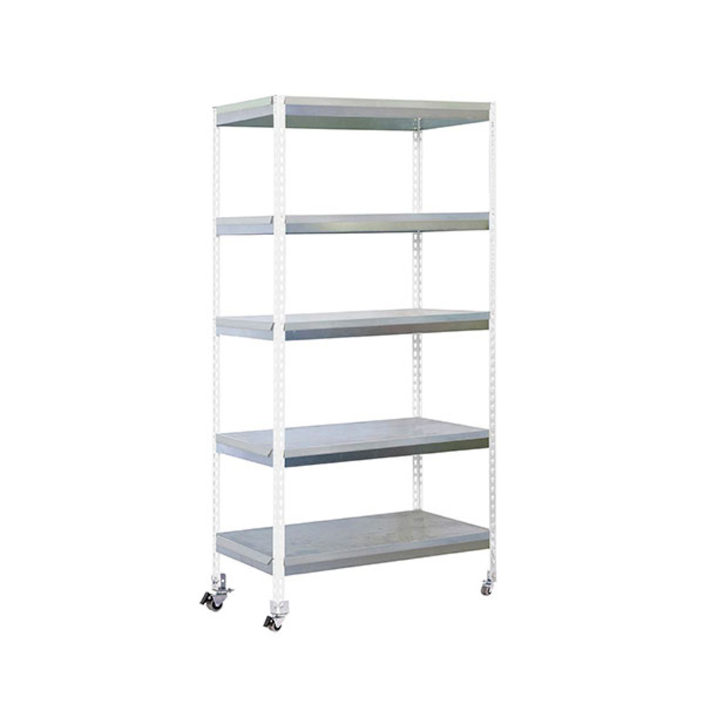 Étagère mobile de jardin - 2115x1000x450 - 5 niveaux Blanc - SIMON RACK - 8435104988176