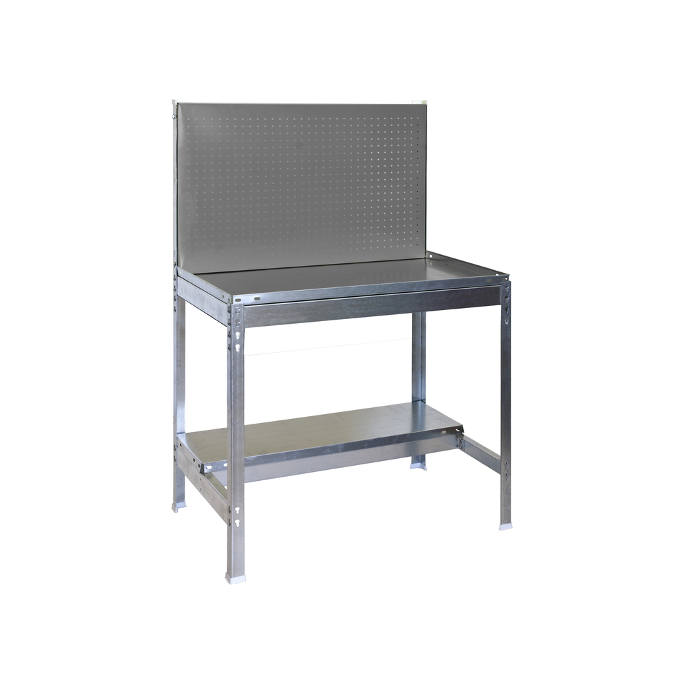 Établi de jardin - 1445x900x600 - 2 niveaux Gris - SIMON RACK - 8435104988367