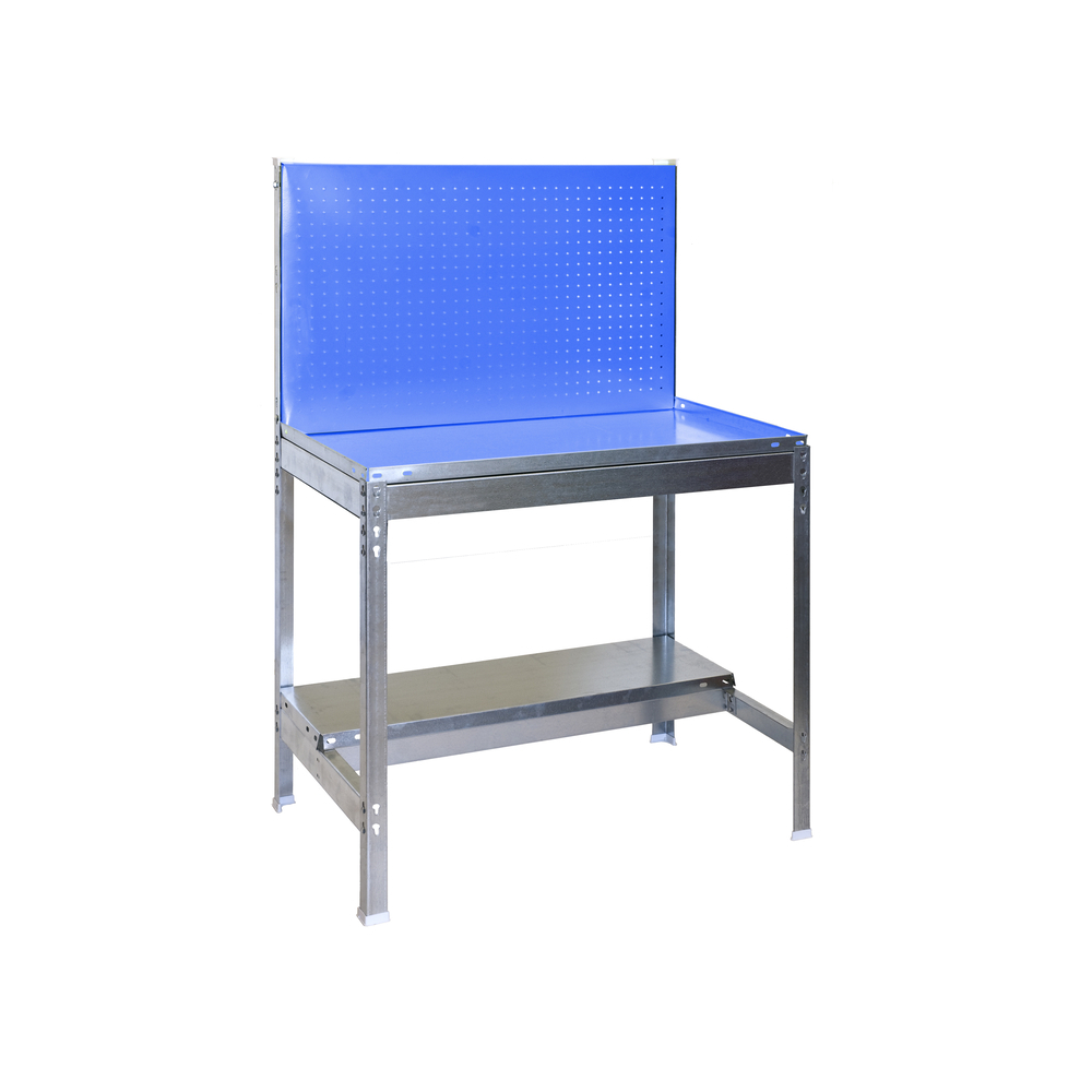 Établi de jardin - 1520x1200x600 - 2 niveaux Bleu - SIMON RACK - 8435104988541