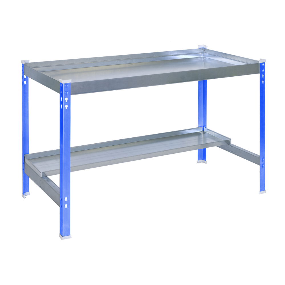 Table de jardin - 840x1500x600 - 2 niveaux Bleu - SIMON RACK - 8435104988695