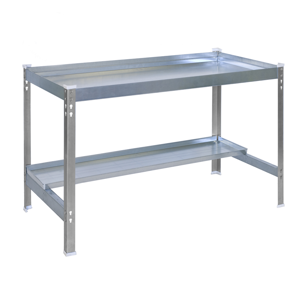 Table de jardin - 840x900x600 - 2 niveaux Gris - SIMON RACK - 8435104988701