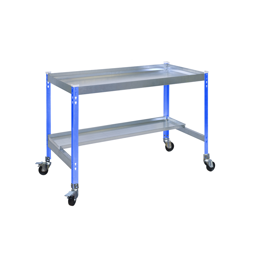 Table de jardin - 875x1200x600 - 2 niveaux Bleu - SIMON RACK - 8435104988770