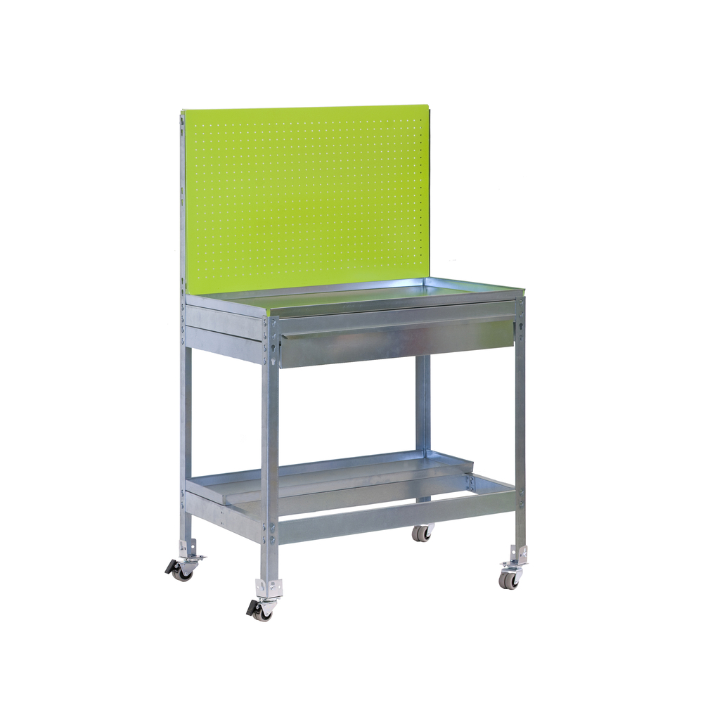 Établi de jardin - 1520x900x400 - 2 niveaux Vert - SIMON RACK - 8435104988862