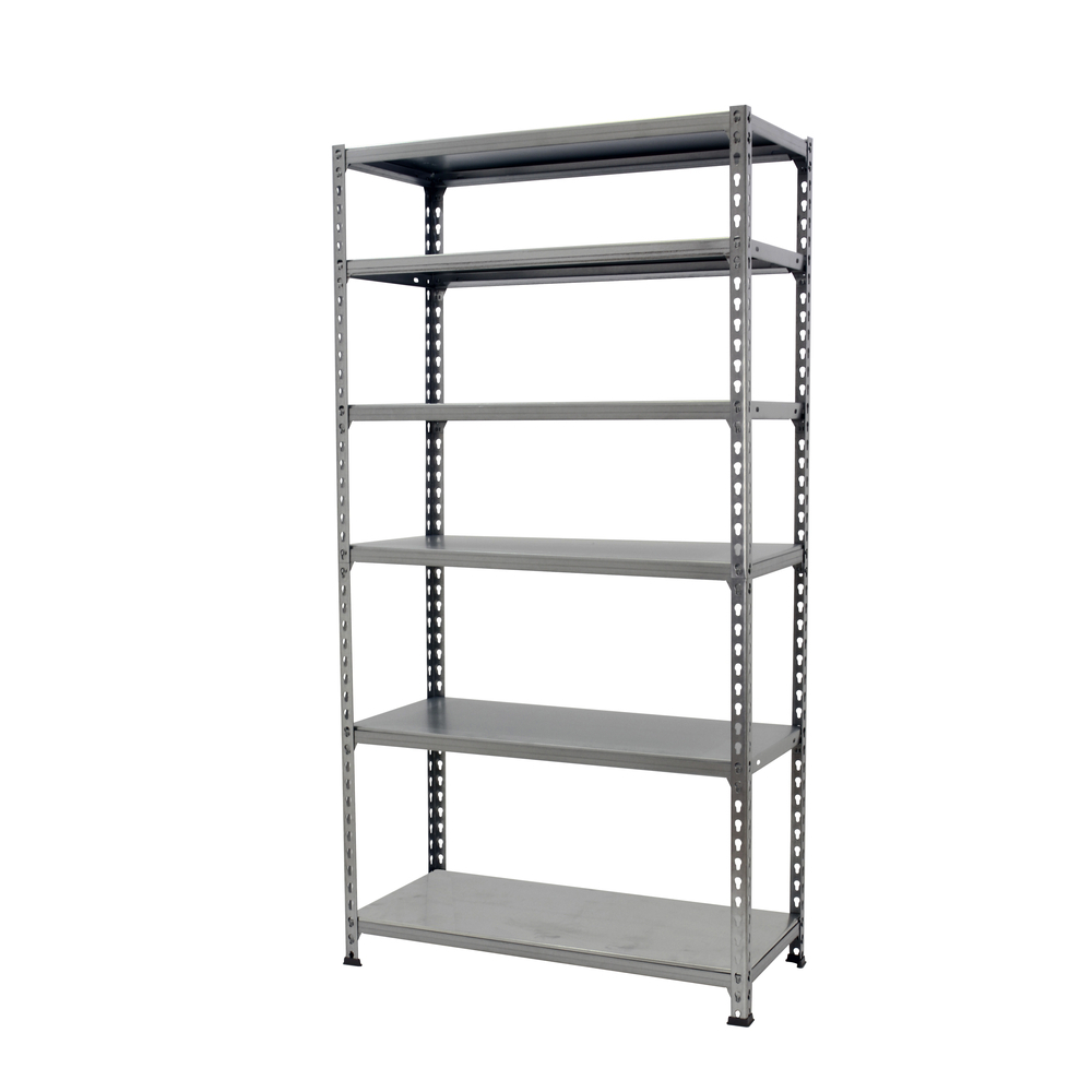 Rayonnage métallique léger sans vis 2500x900x400 - 6 niveaux Gris - SIMON RACK - 8435104990223