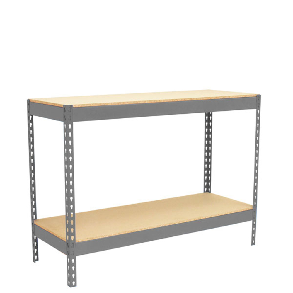 Kit établi Basic - 900x1500x900 - 2 niveaux Gris/Bois - SIMON RACK - 8435104992432