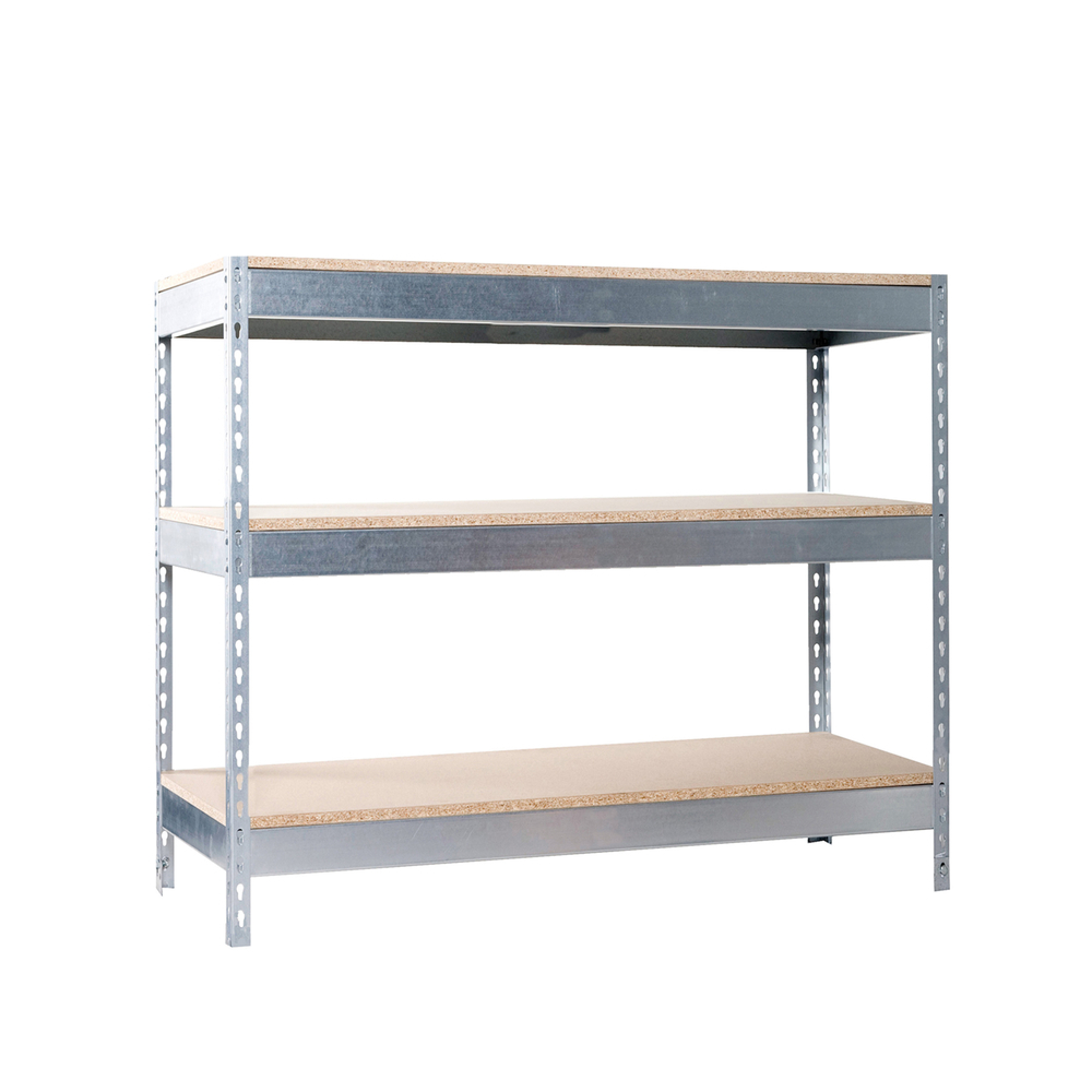 Kit établi Basic - 900x1800x900 - 3 niveaux Galvanisé/Bois - SIMON RACK - 8435104992920