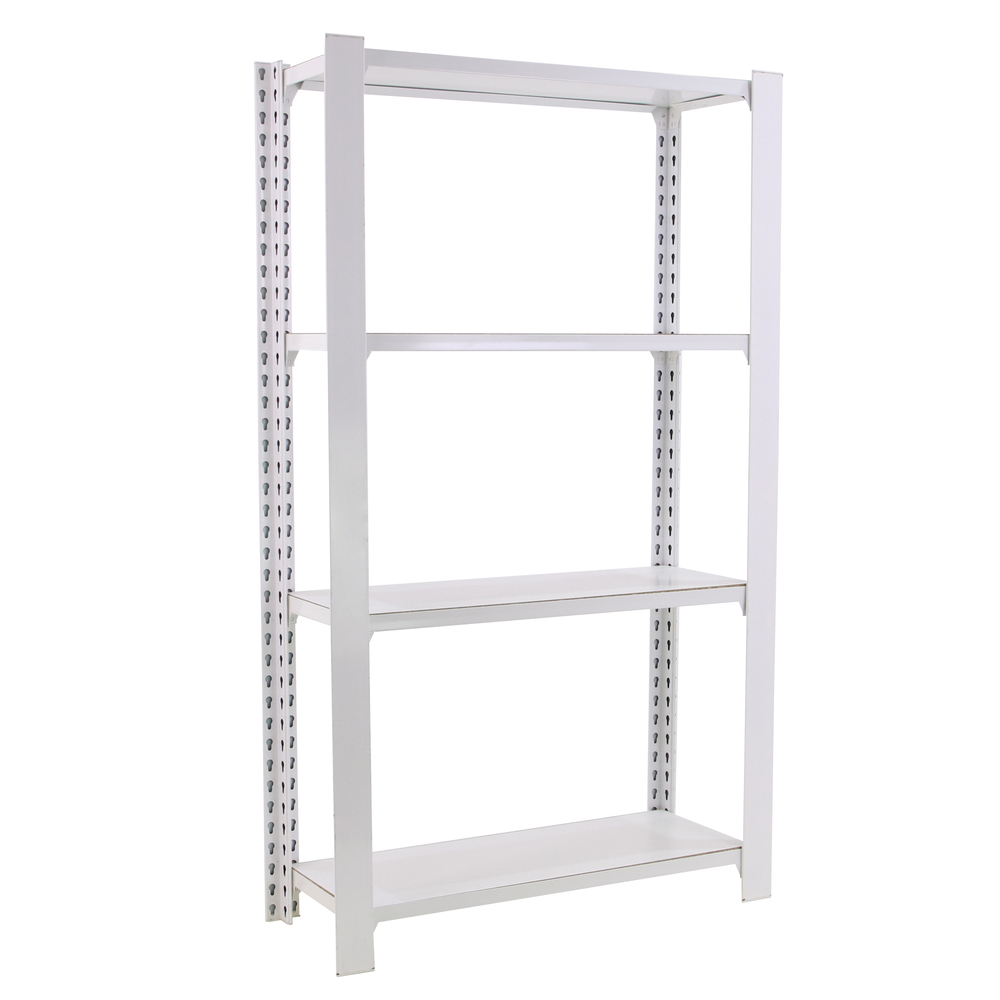 Rayonnage de bureau charge légère sans vis 1500x900x300 - 4 niveaux Blanc - SIMON RACK - 8435104993958
