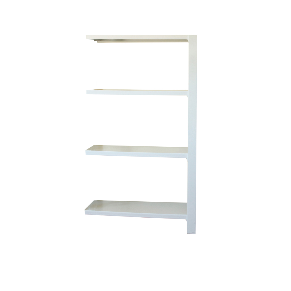 Rayonnage de bureau charge légère sans vis 1500x900x400 - 4 niveaux Blanc - SIMON RACK - 8435104994399