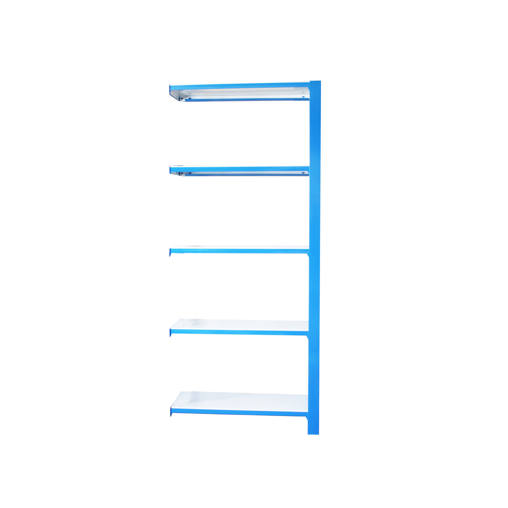 Rayonnage de bureau charge légère sans vis 2100x900x300 - 5 niveaux Bleu/Blanc - SIMON RACK - 8435104994566