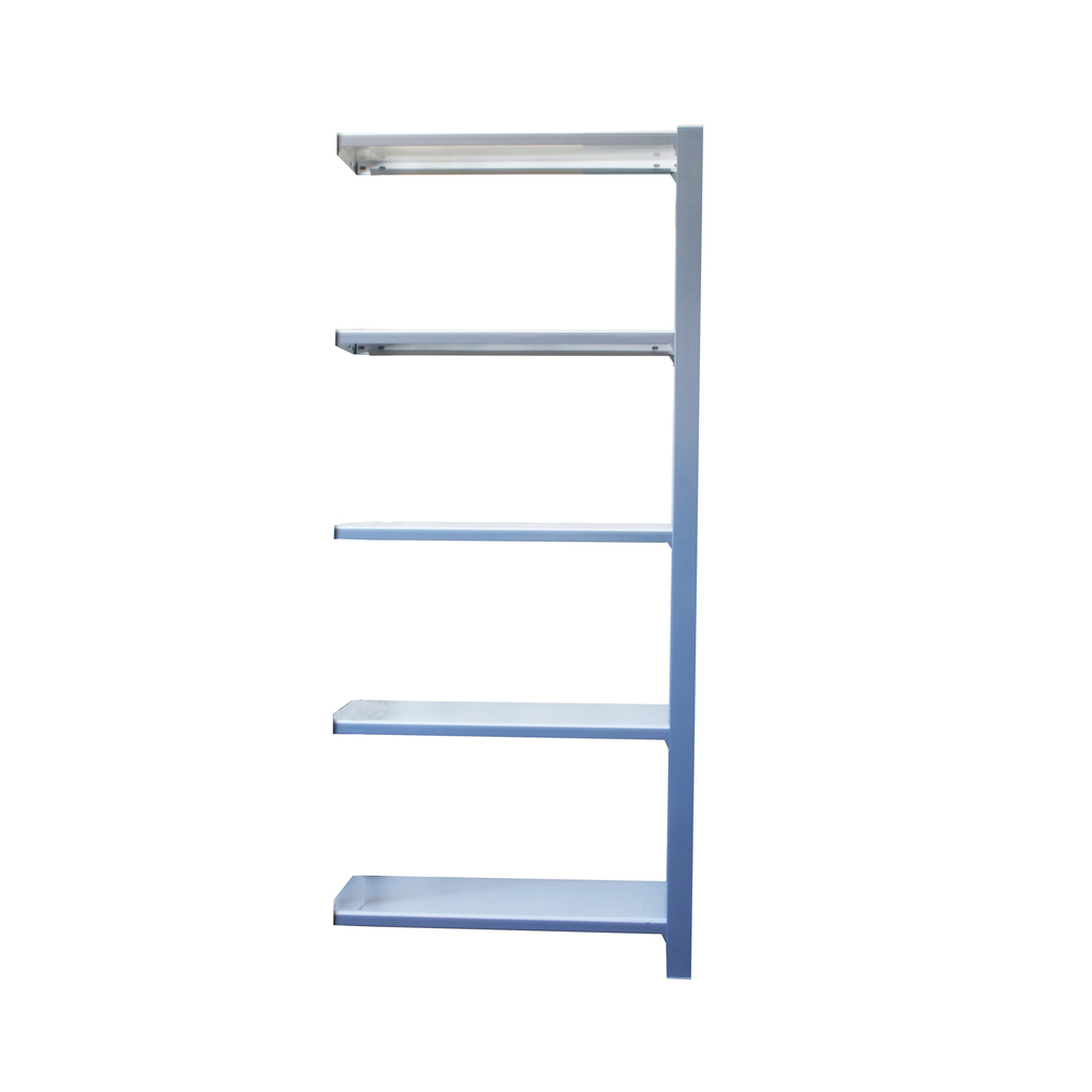 Rayonnage de bureau charge légère sans vis 2100x900x300 - 5 niveaux Gris/Blanc - SIMON RACK - 8435104994702