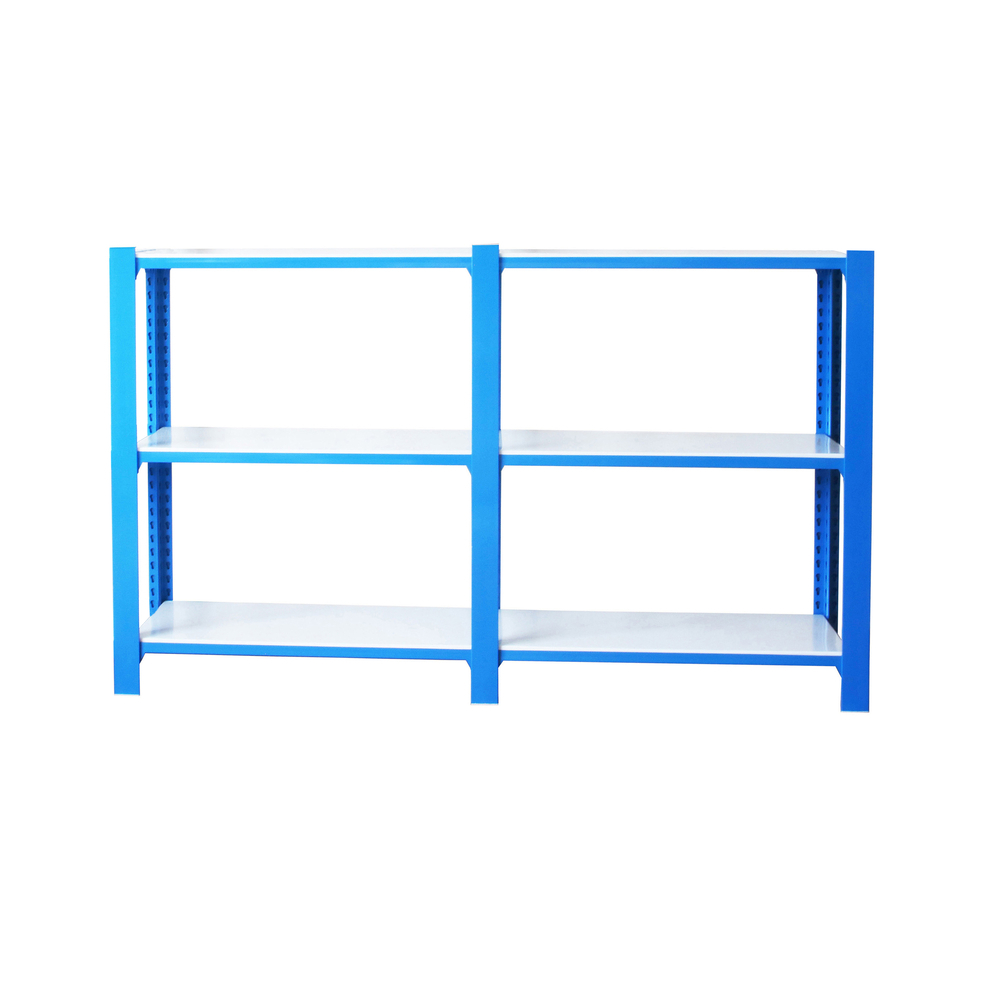 Rayonnage de bureau charge légère sans vis 1000x1800x400 - 3 niveaux Bleu/Blanc - SIMON RACK - 8435104998366