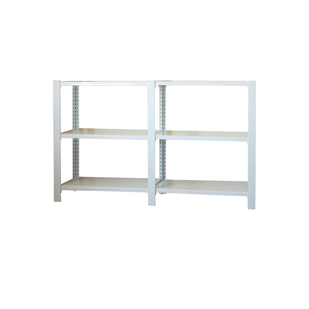 Rayonnage de bureau charge légère sans vis 1000x1800x400 - 3 niveaux Blanc - SIMON RACK - 8435104998373