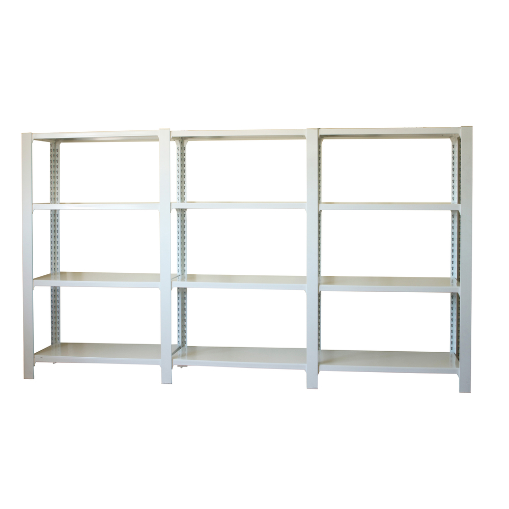 Rayonnage de bureau charge légère sans vis 1500x2700x300 - 4 niveaux Blanc - SIMON RACK - 8435104998465