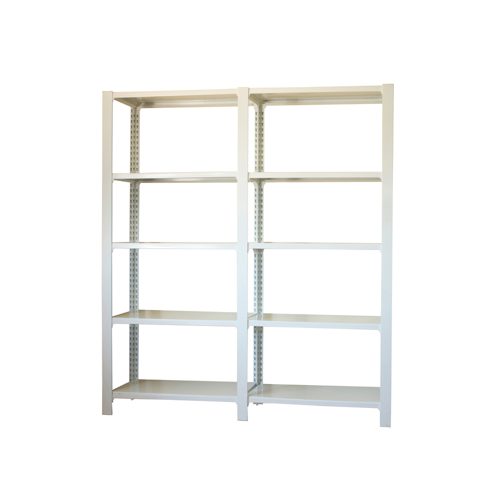 Rayonnage de bureau charge légère sans vis 2100x1800x300 - 5 niveaux Blanc - SIMON RACK - 8435104998557