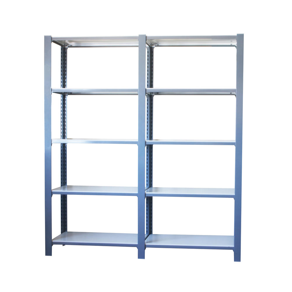 Rayonnage de bureau charge légère sans vis 2100x1800x400 - 5 niveaux Blanc - SIMON RACK - 8435104998595