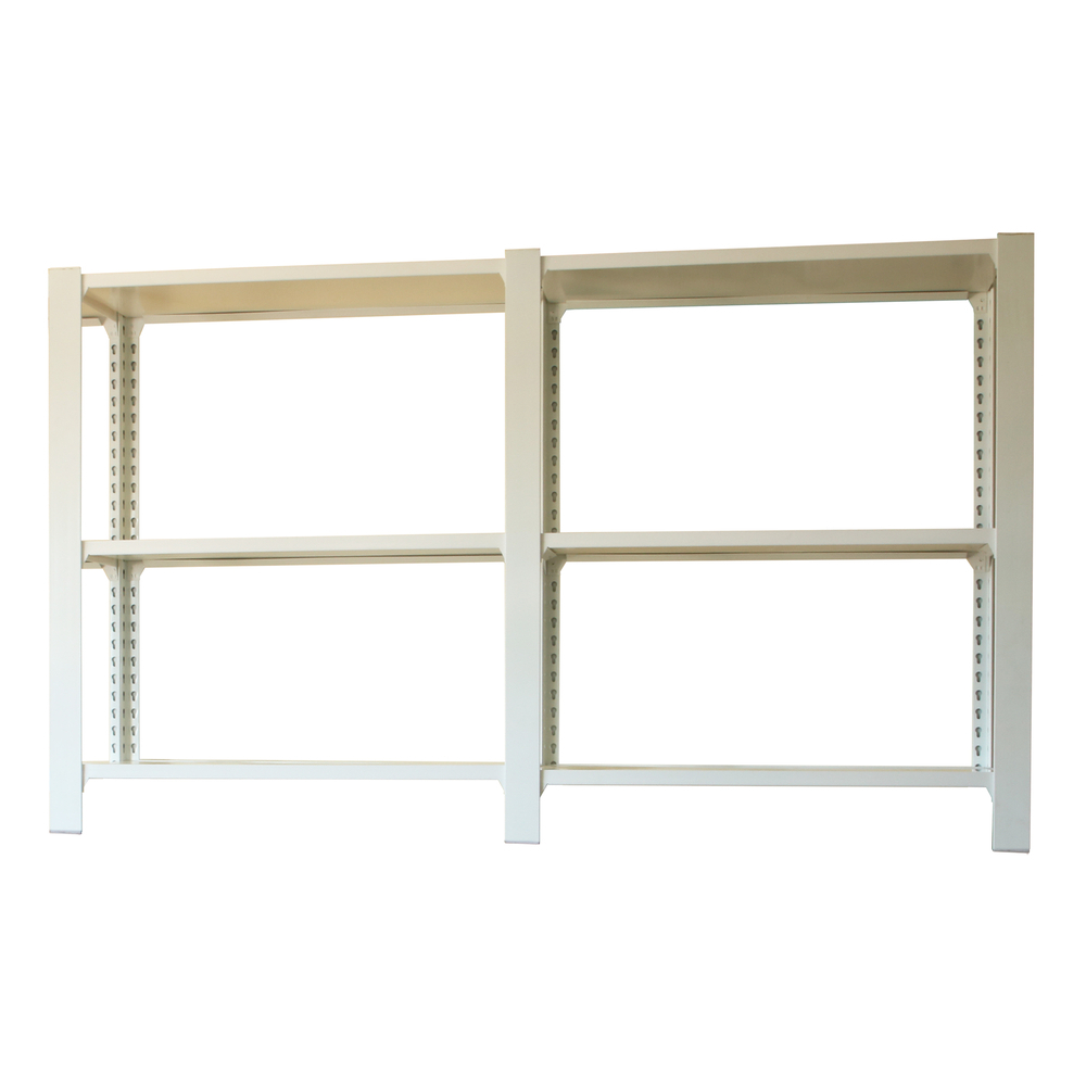 Rayonnage de bureau charge légère sans vis 1000x1800x300 - 3 niveaux Blanc - SIMON RACK - 8435104998663