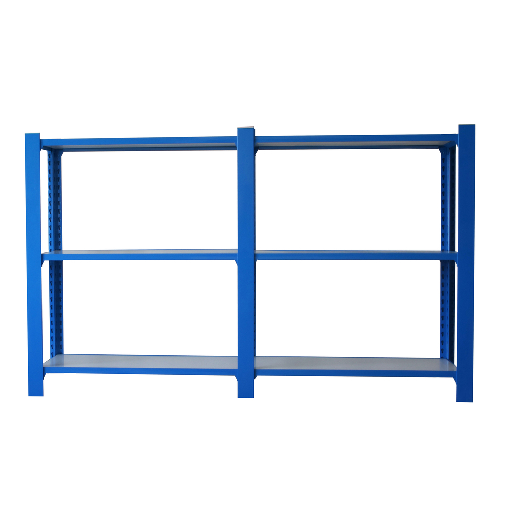 Rayonnage de bureau charge légère sans vis 1000x1800x300 - 3 niveaux Bleu/Blanc - SIMON RACK - 8435104998694
