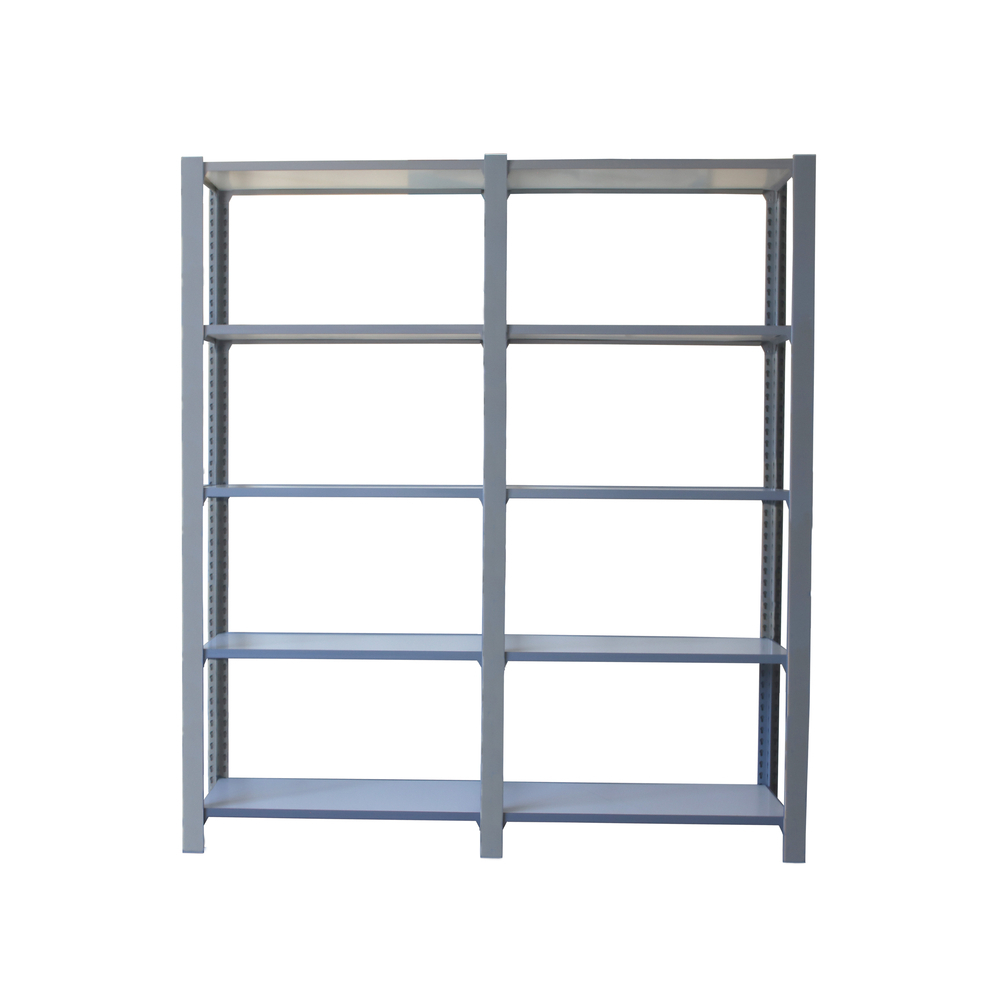 Rayonnage de bureau charge légère sans vis 2100x1800x300 - 5 niveaux Gris/Blanc - SIMON RACK - 8435104999448