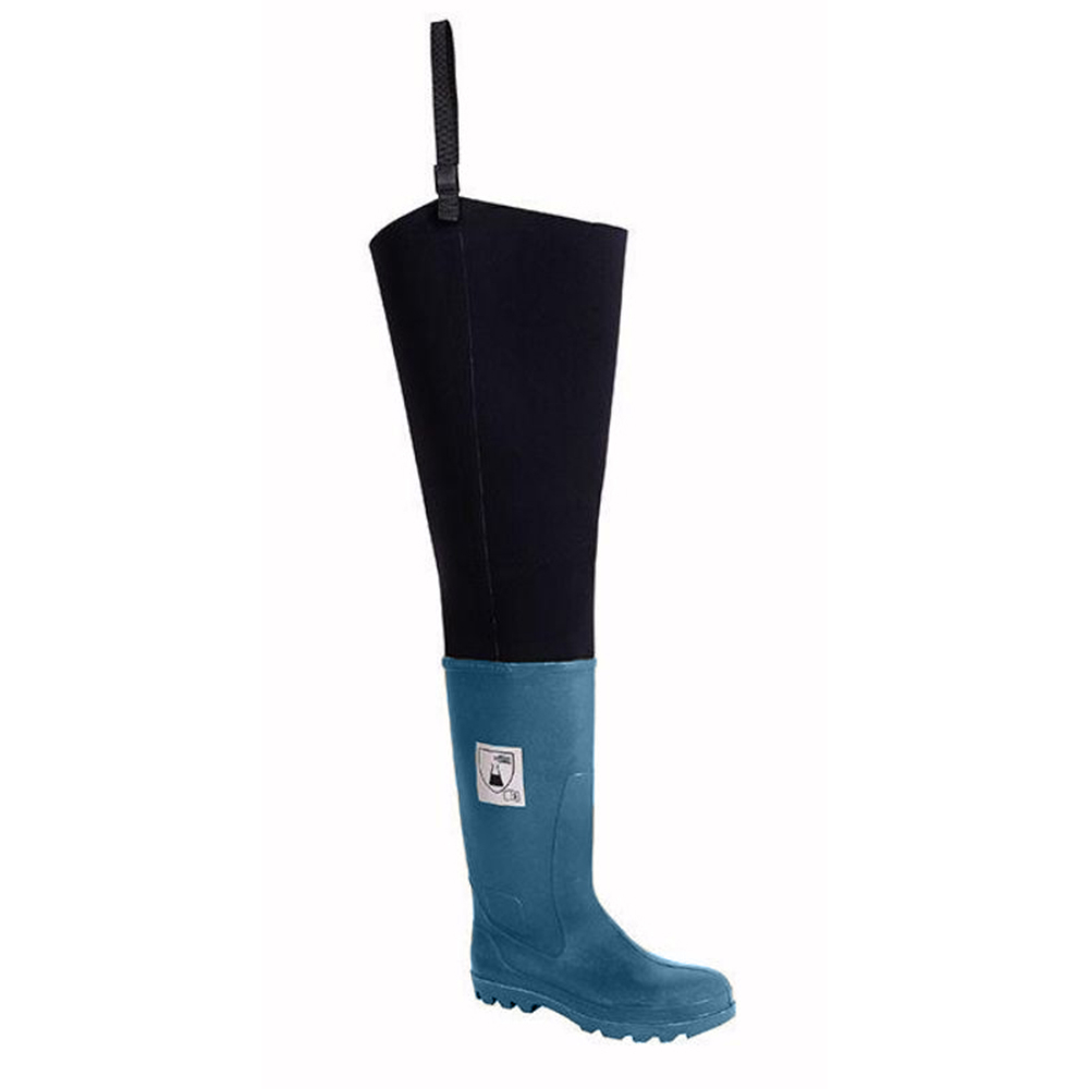 Cuissardes jersey CHIMIE SA bleues S5 HRO CR AN SRC - ETCHE SÉCURITÉ - CUISSARDE CHIMIE SA