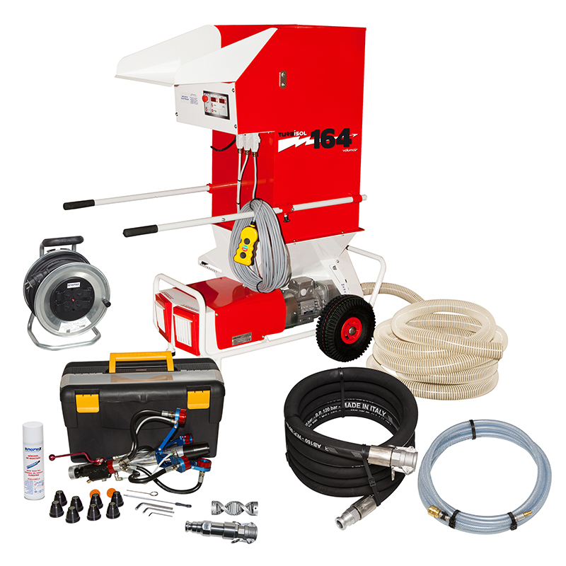 Ensemble à projeter le chanvre TURBISOL 164/2 & lance ø 50 EUROMAIR - EC3041