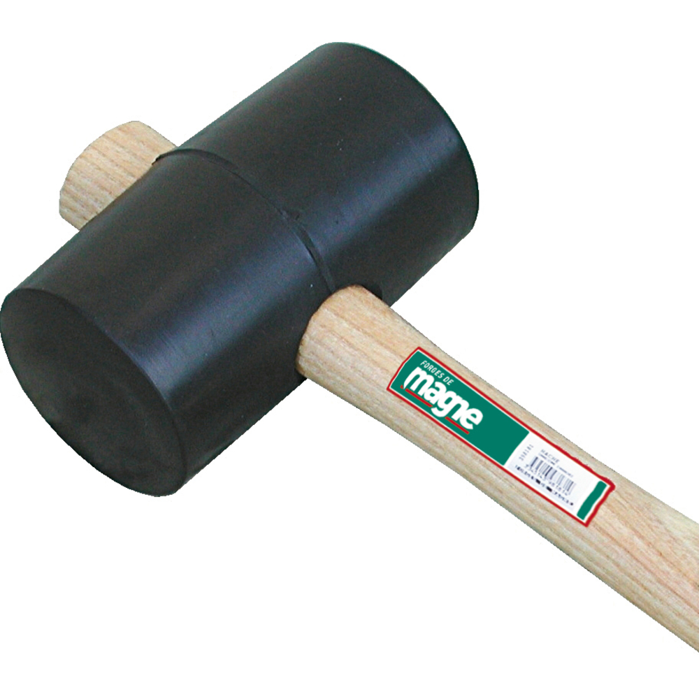 MAILLET CAOUTCHOUC DUR 270GR Ø55 EMMANCHE FRENE FORGES DE MAGNE - 321755