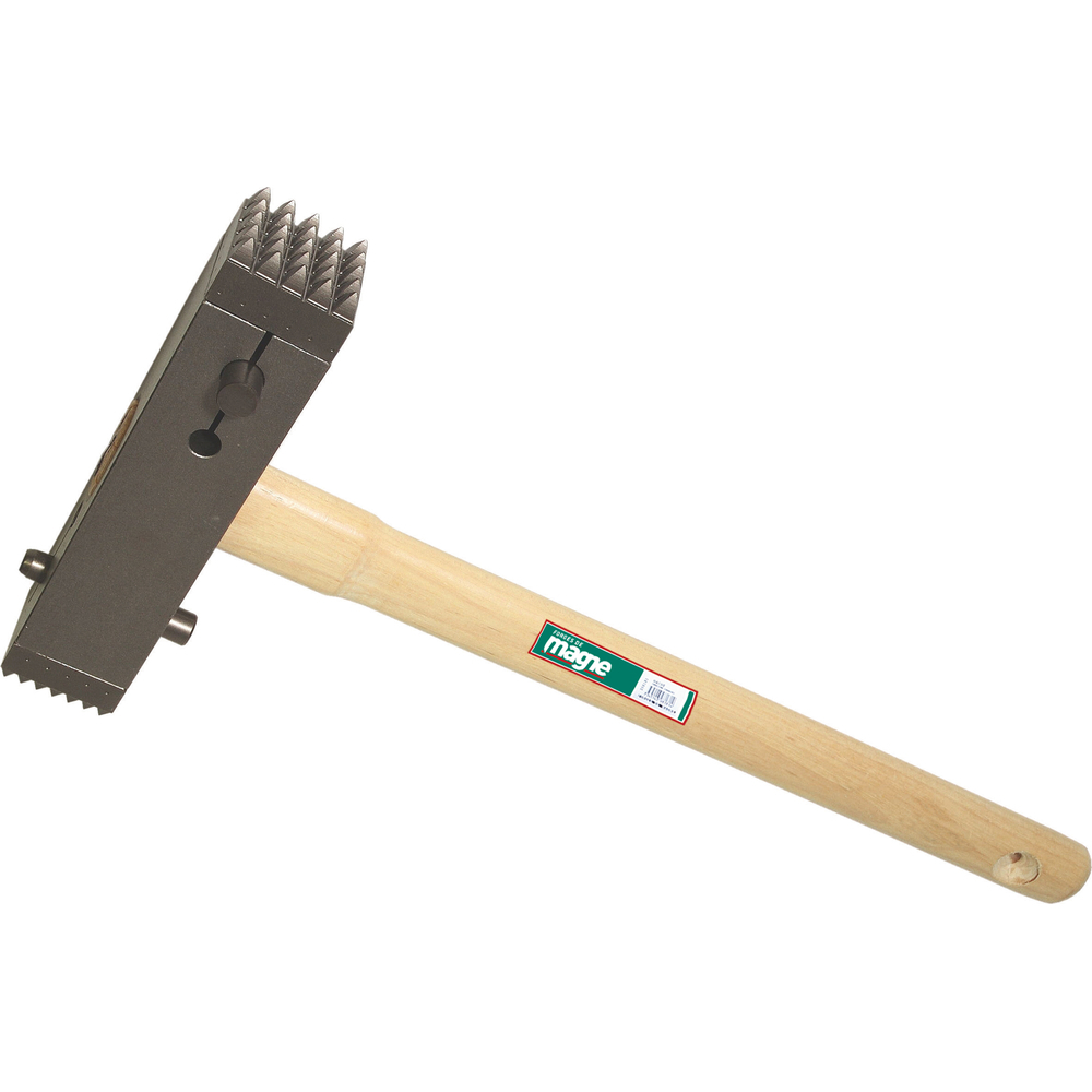 MARTEAU A BOUCHARDER EMMANCHÉ ET MONTÉ AVEC 2 PLAQUETTES (25 & 49 DENTS) FORGES DE MAGNE - 322000