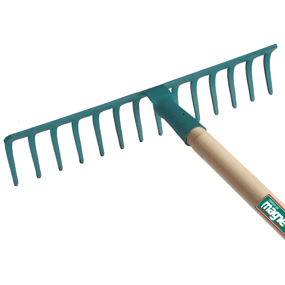 RATEAU DOUILLE FORGEE 16 DENTS COURBES EMMANCHE 150 FORGES DE MAGNE - 362161