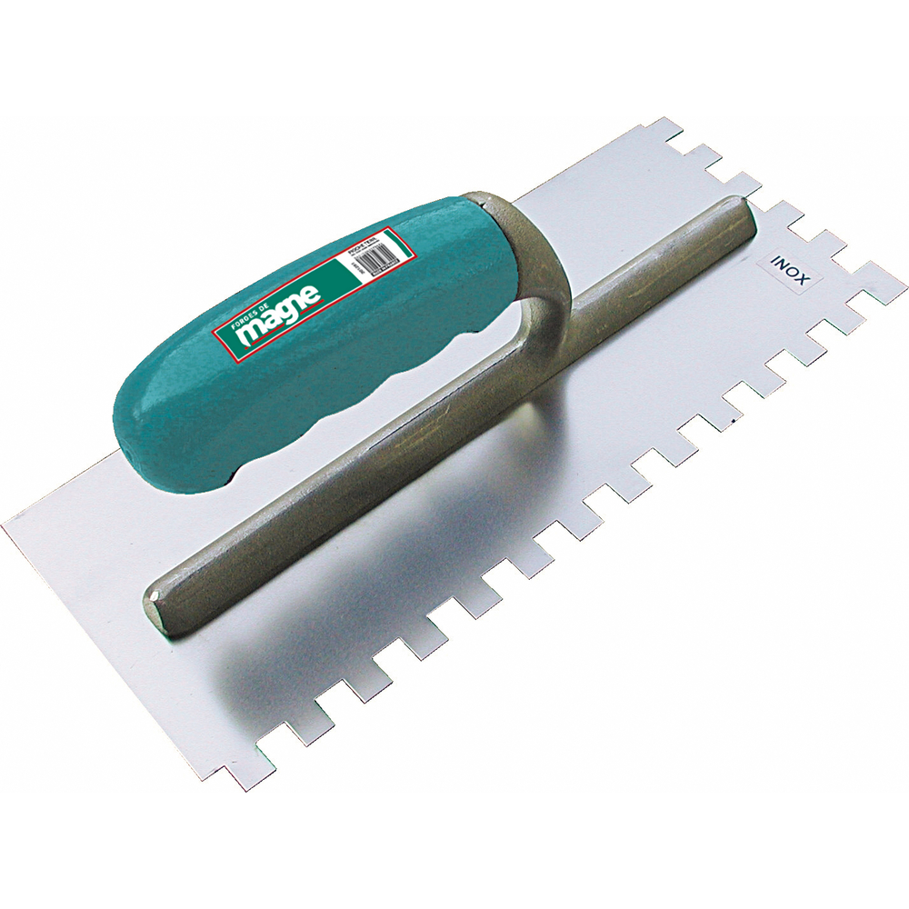 PLATOIR À COLLE DENTS CARREES 10X10 LAME INOX MANCHE BOIS FORGES DE MAGNE - 367710