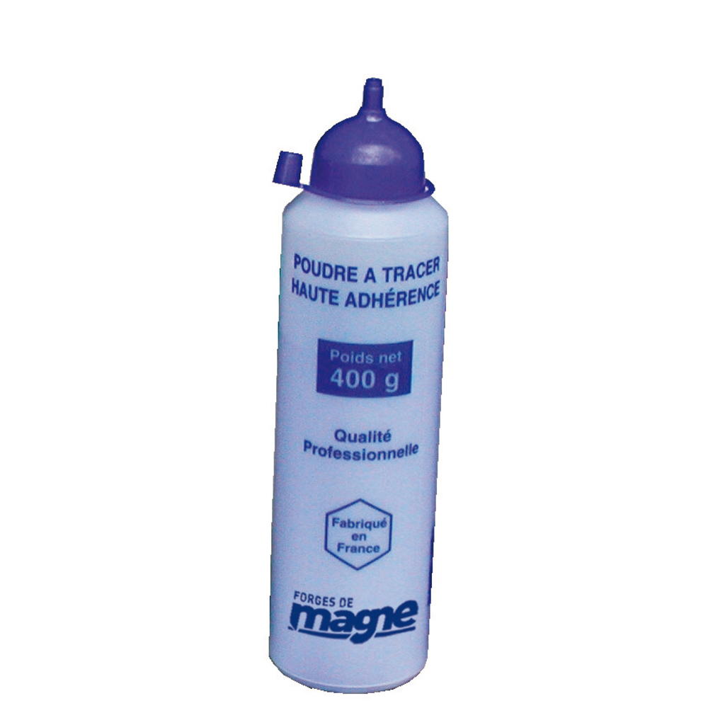 POUDRE À TRACER BLEUE (FLACON DE 400GR) HAUTE ADHERENCE FORGES DE MAGNE - 388024