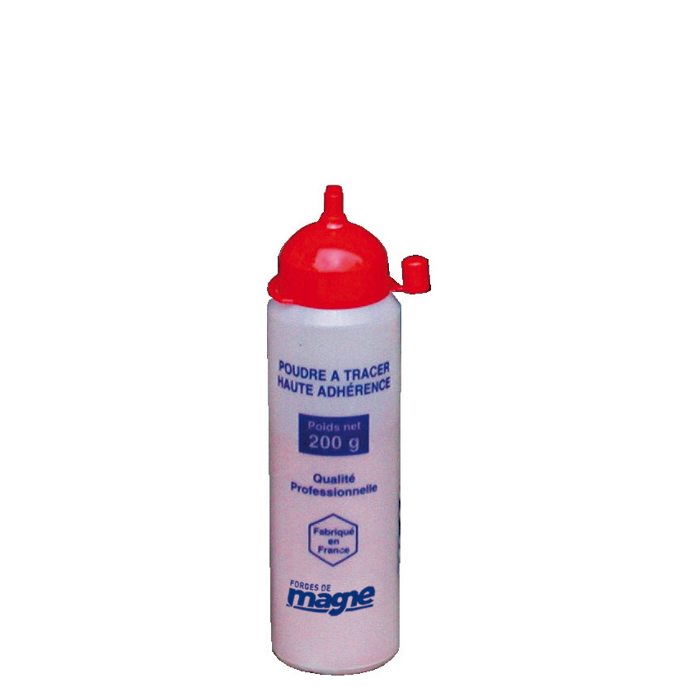 POUDRE À TRACER ROUGE (FLACON DE 200GR) HAUTE ADHERENCE FORGES DE MAGNE - 388027