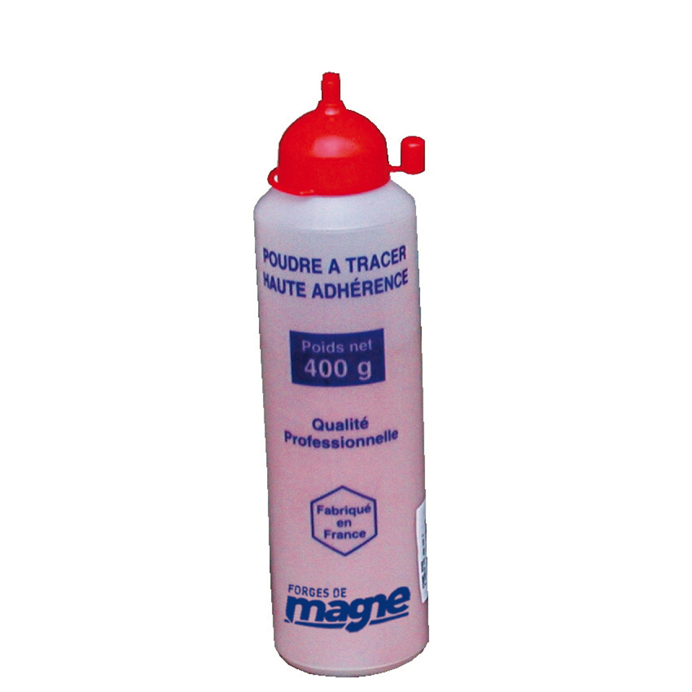 POUDRE À TRACER ROUGE (FLACON DE 400GR) HAUTE ADHERENCE FORGES DE MAGNE - 388028