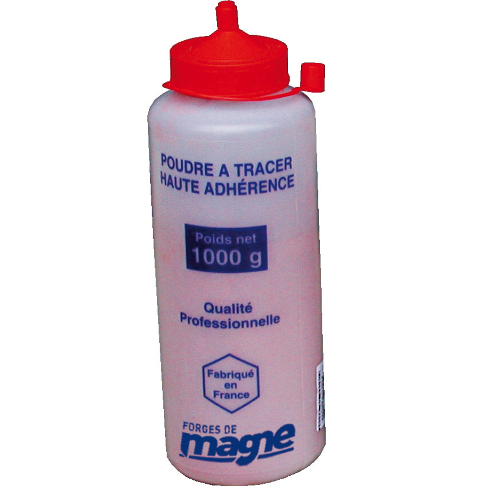POUDRE À TRACER ROUGE (FLACON DE 1000GR) HAUTE ADHERENCE FORGES DE MAGNE - 388029