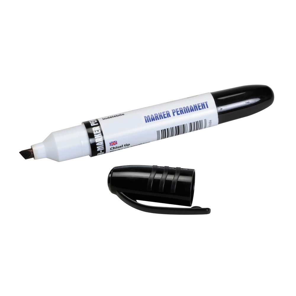 Boite de 12 marqueurs feutre noir à pointe FORGES DE MAGNE - 388070