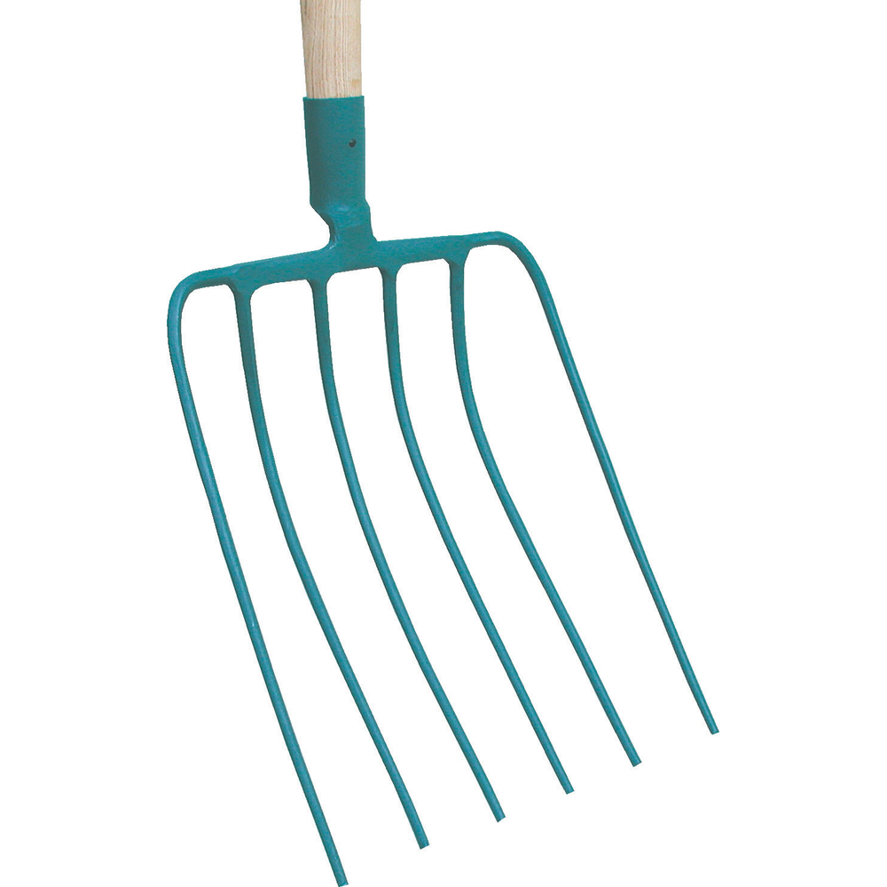 FOURCHE À BETTERAVES 6 DENTS SANS BOULE EMMANCHE POIGNEE METALLIQUE 100 FORGES DE MAGNE - 419262