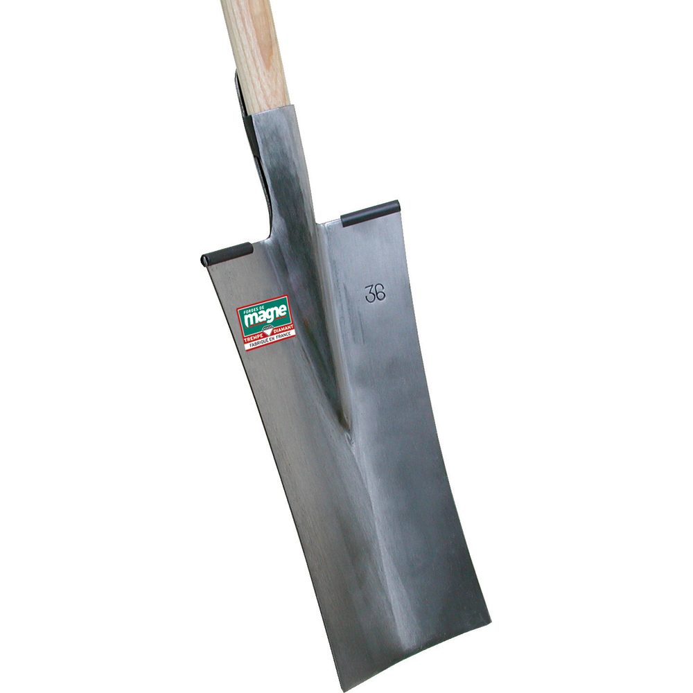 LOUCHET TERRASSIER TD 40CM POLI EMMANCHE BEQUILLE 85 FORGES DE MAGNE - 512402