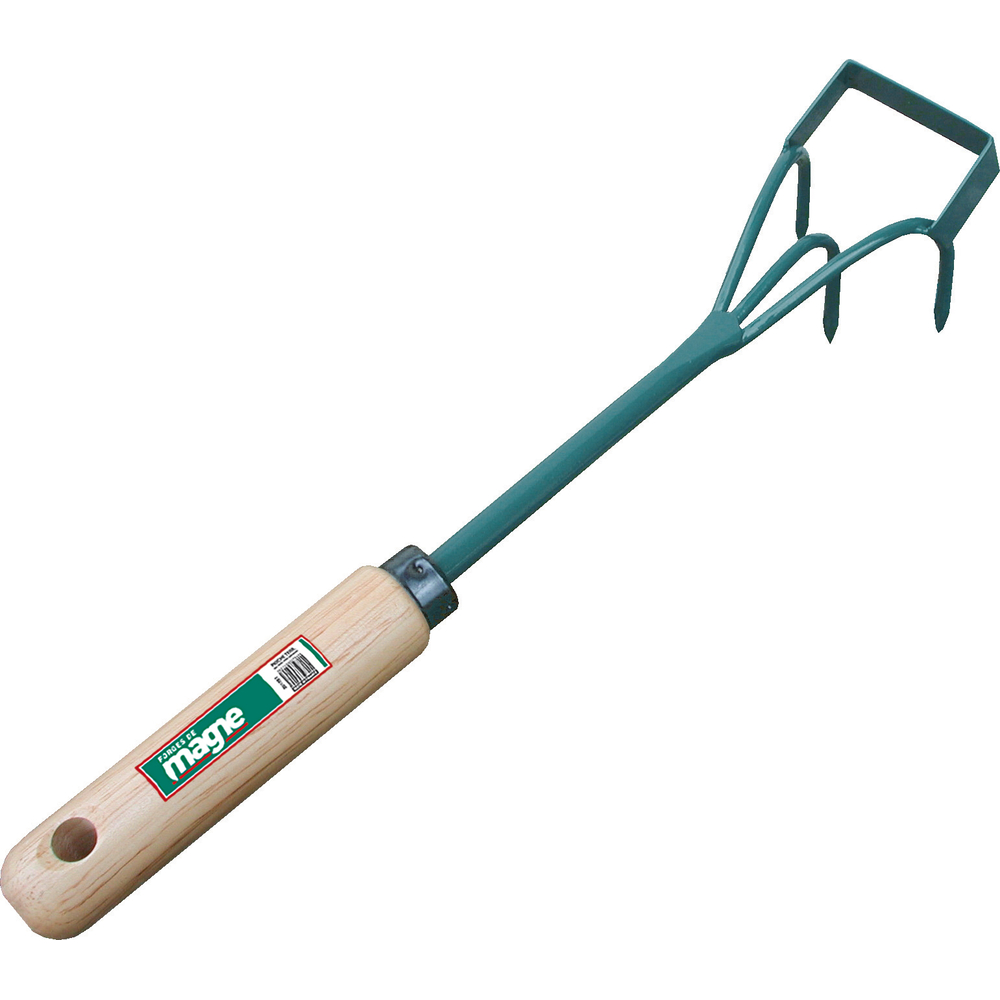 GRIFFE/SARCLOIR DE ROCAILLE 3 DENTS MANCHE BOIS FORGES DE MAGNE - 537654