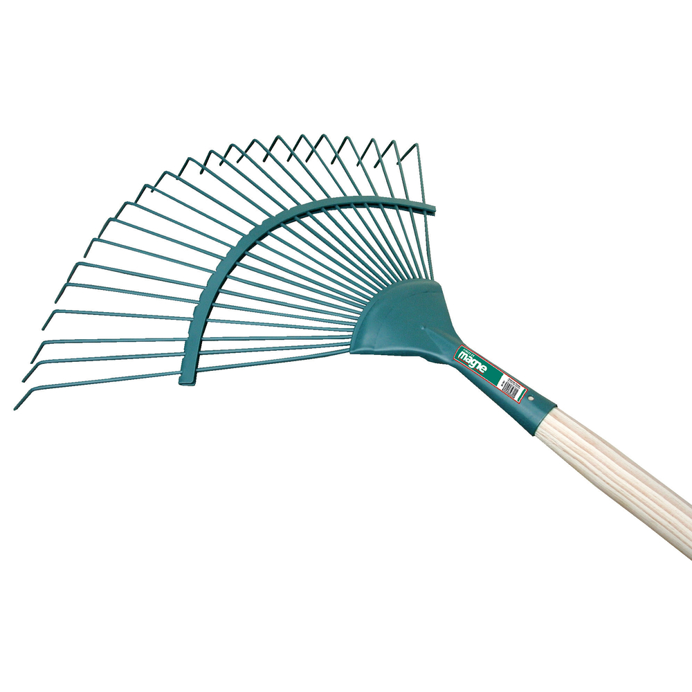 BALAI À GAZON PRO DROIT 20 DENTS FIL ROND EMMANCHE 150 FORGES DE MAGNE - 563401