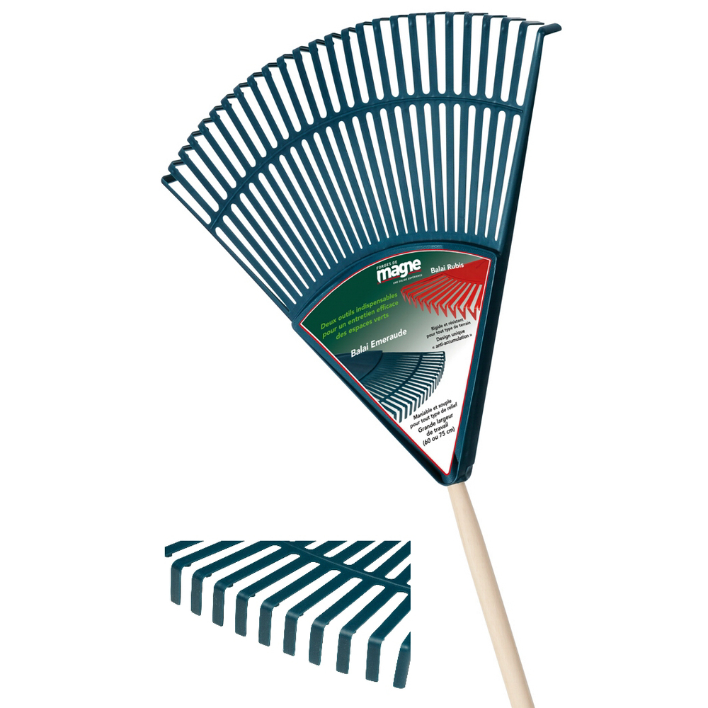 BALAI EMERAUDE 26 DENTS LARGEUR 60CM EMMANCHE 150 FORGES DE MAGNE - 563601