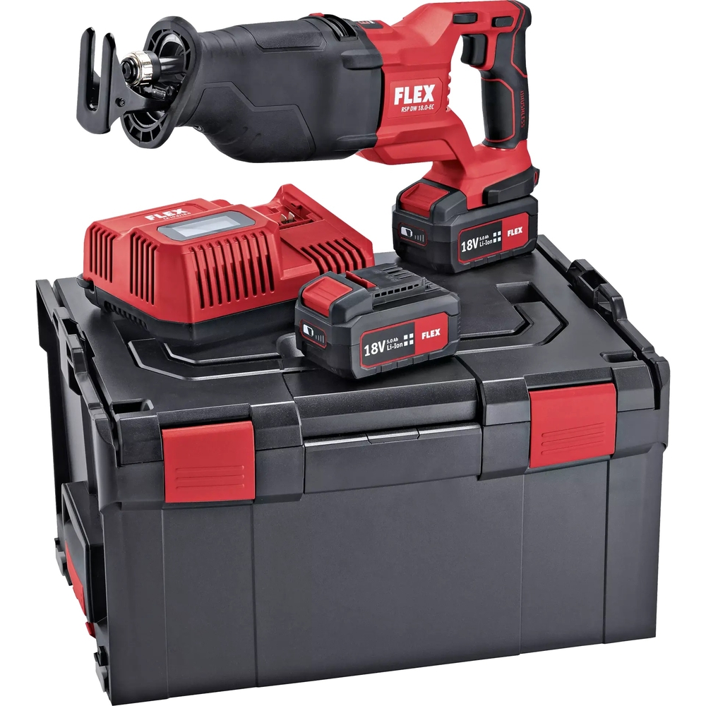 Scie sabre pendulaire FLEX 18V RSP DW 18.0-EC/5.0 - en coffret 2 batterie + chargeur - 469084