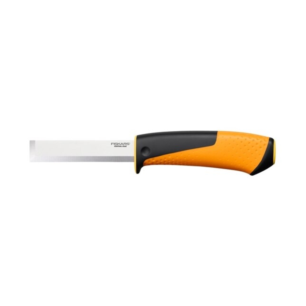 Couteau de charpentier Fourreau avec aiguiseur intégré - surface de frappe  FISKARS - 1023621