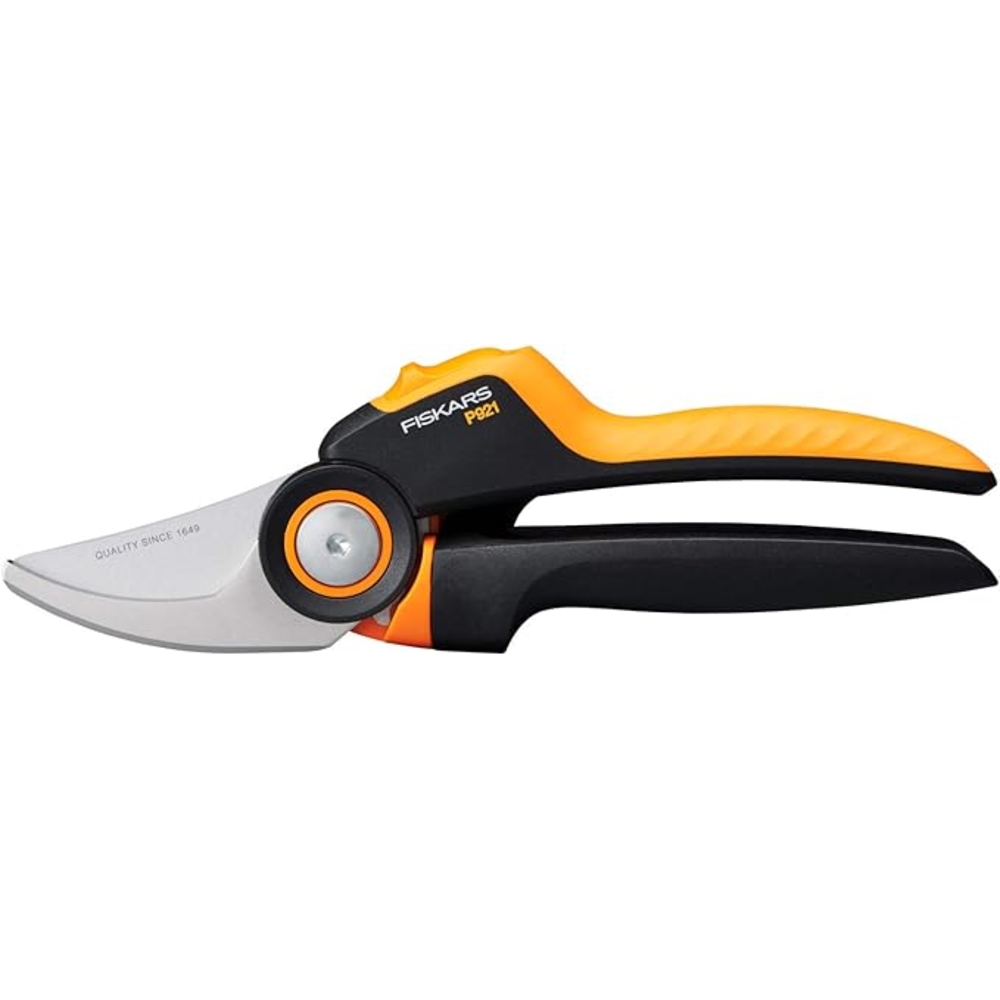 SÉCATEUR X-SERIES P921 À LAME FRANCHE DIAMETRE DE COUPE REGLABLE 2.4CM MAX PETITES ET MOYENNES MAINS FISKARS - 1057173