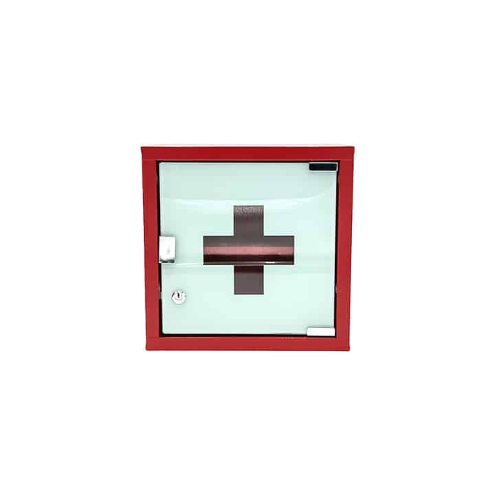 Armoire à pharmacie 1 porte métal laqué rouge FARMOR - ARM 1201 VR
