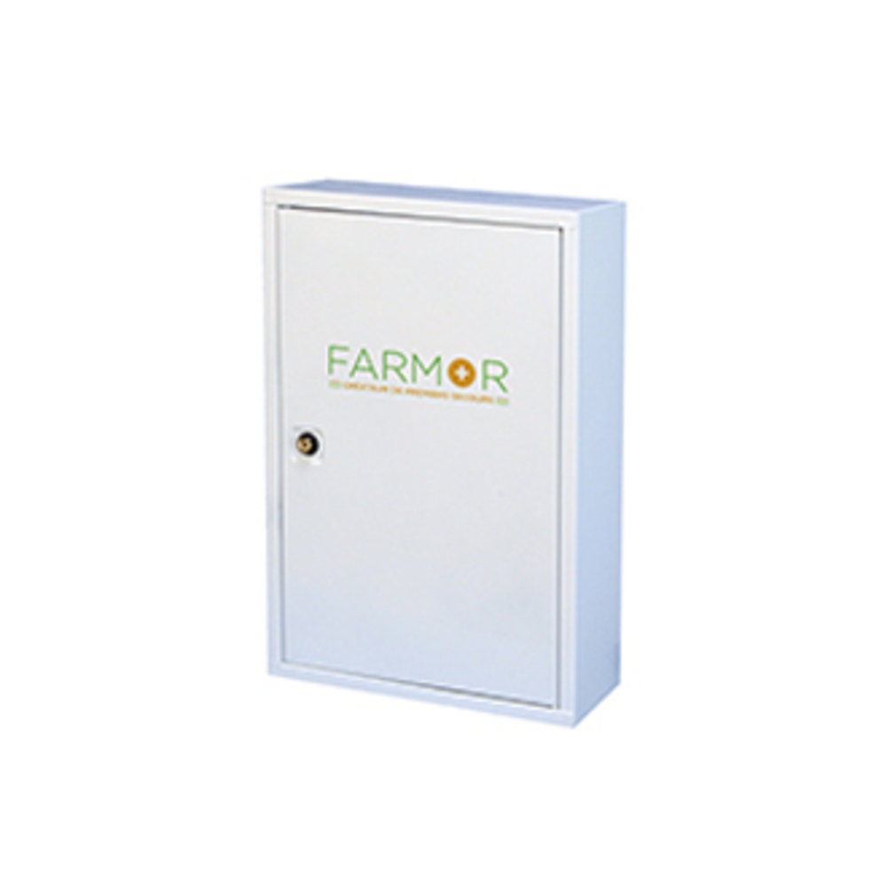 Armoire à pharmacie Farmor 1 porte en tôle vide -ARM4101MV