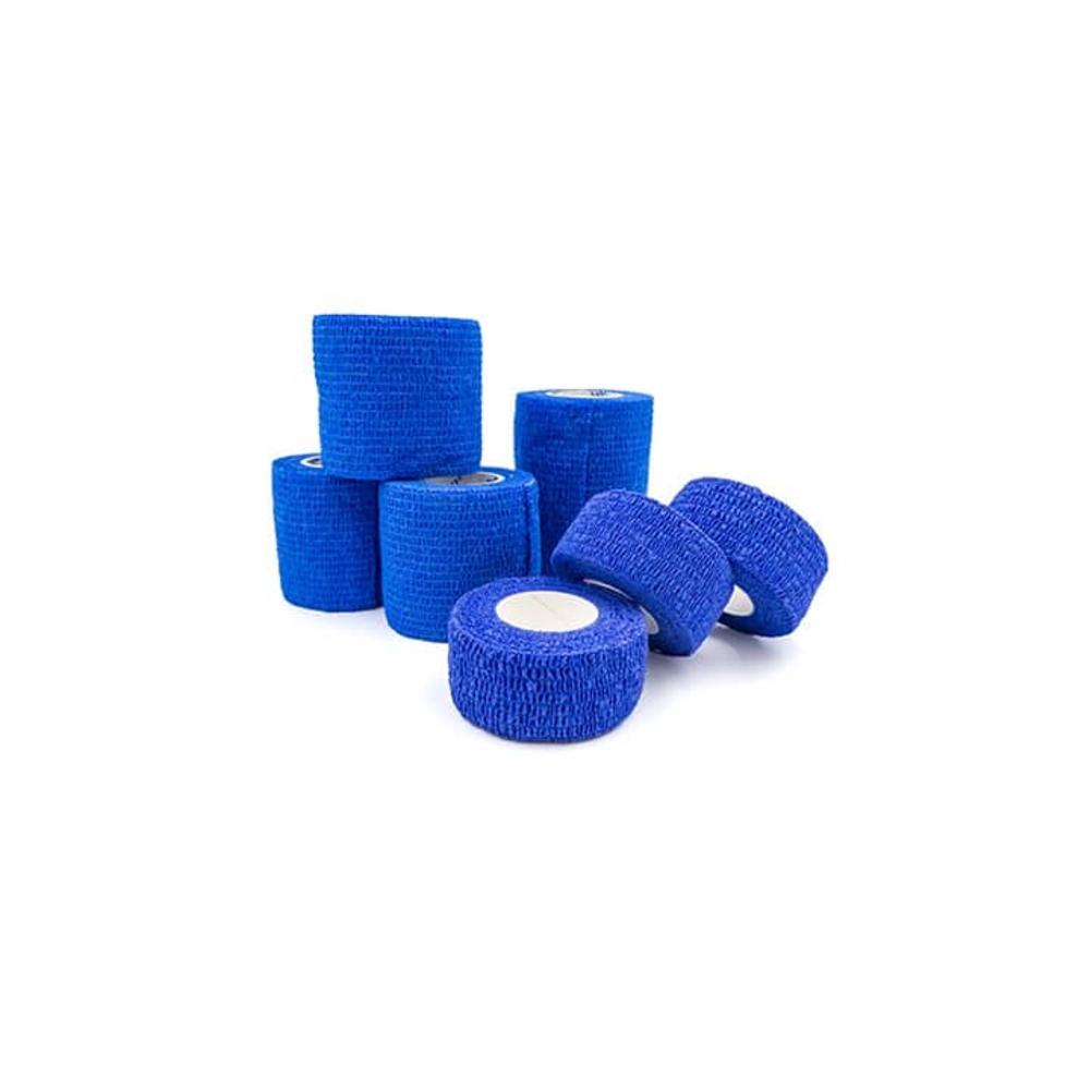 Bande cohésive 4,5m x 2,5cm bleue FARMOR - COH 6225 NG